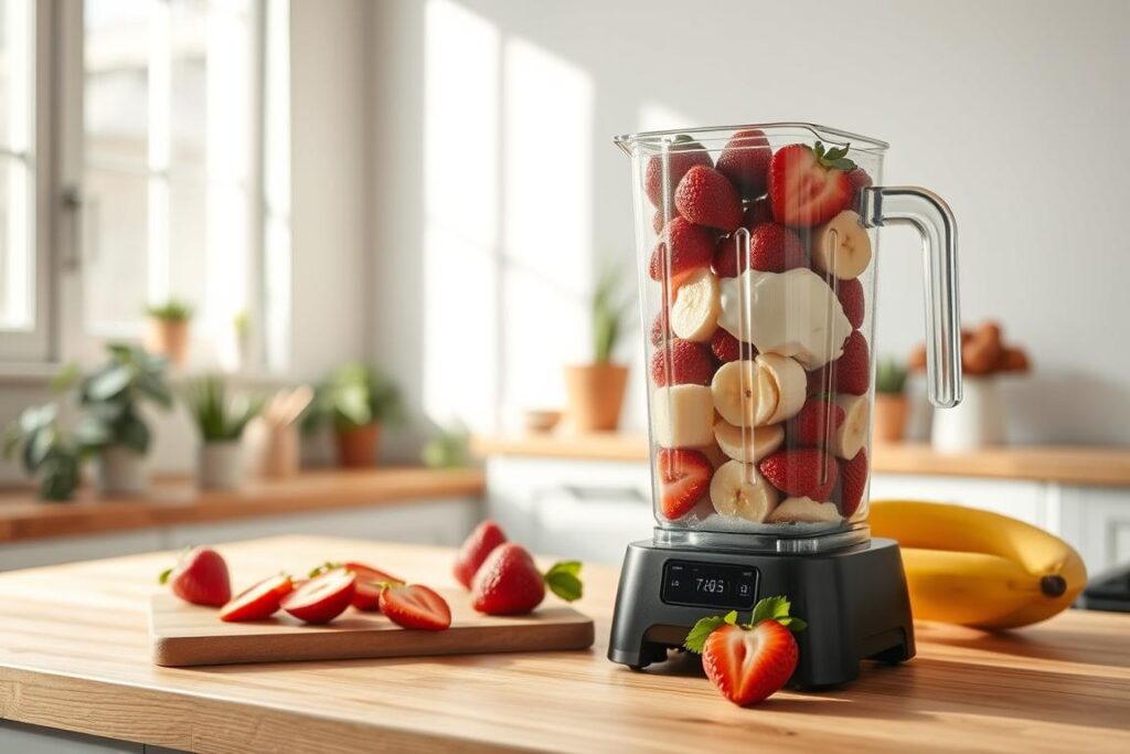Erdbeer-Bananen-Smoothie Zubereitung