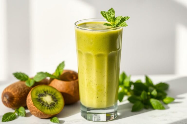 Kiwi-Gurke-Minz-Smoothie Rezept