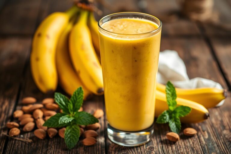 Mandel-Bananen-Power-Smoothie Rezept